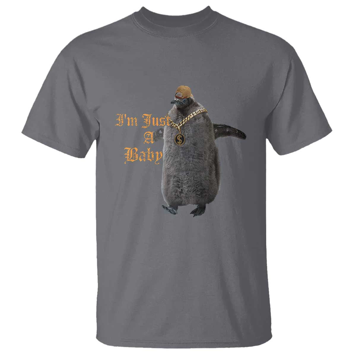 Funny Pesto Penguin T Shirt I'm Just A Baby Hiphop - Wonder Print Shop