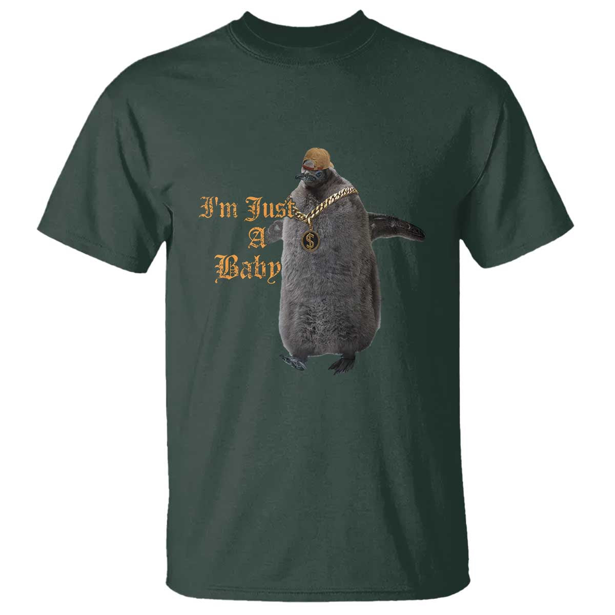 Funny Pesto Penguin T Shirt I'm Just A Baby Hiphop - Wonder Print Shop