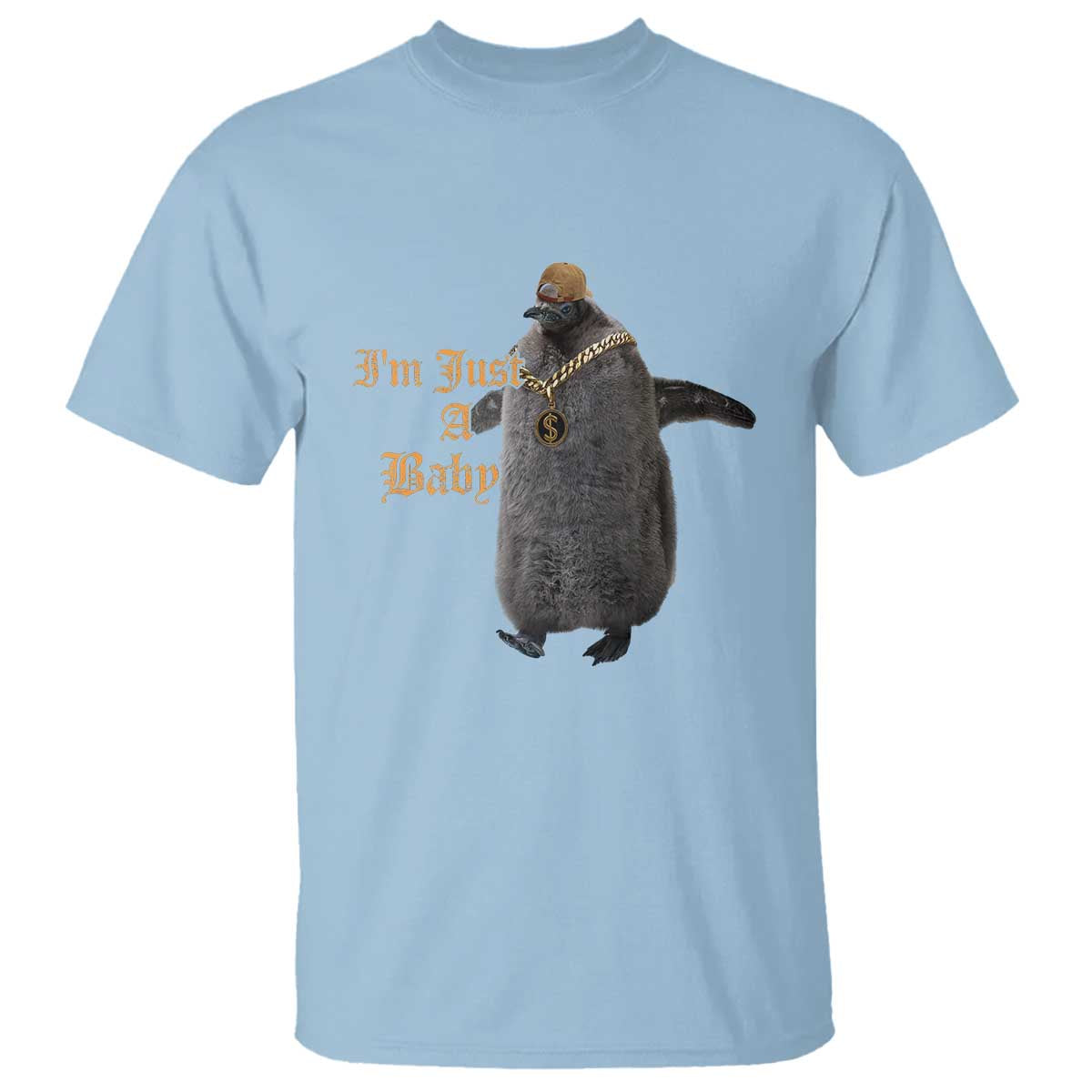 Funny Pesto Penguin T Shirt I'm Just A Baby Hiphop - Wonder Print Shop