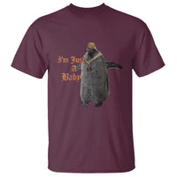 Funny Pesto Penguin T Shirt I'm Just A Baby Hiphop - Wonder Print Shop