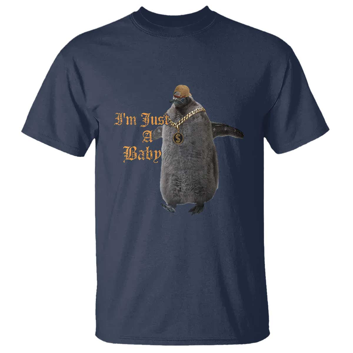 Funny Pesto Penguin T Shirt I'm Just A Baby Hiphop - Wonder Print Shop