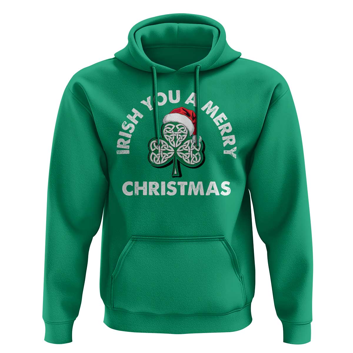 Irish Christmas Hoodie Irish You A Merry Christmas Celtic Shamrock