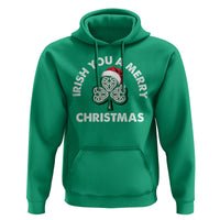 Irish Christmas Hoodie Irish You A Merry Christmas Celtic Shamrock