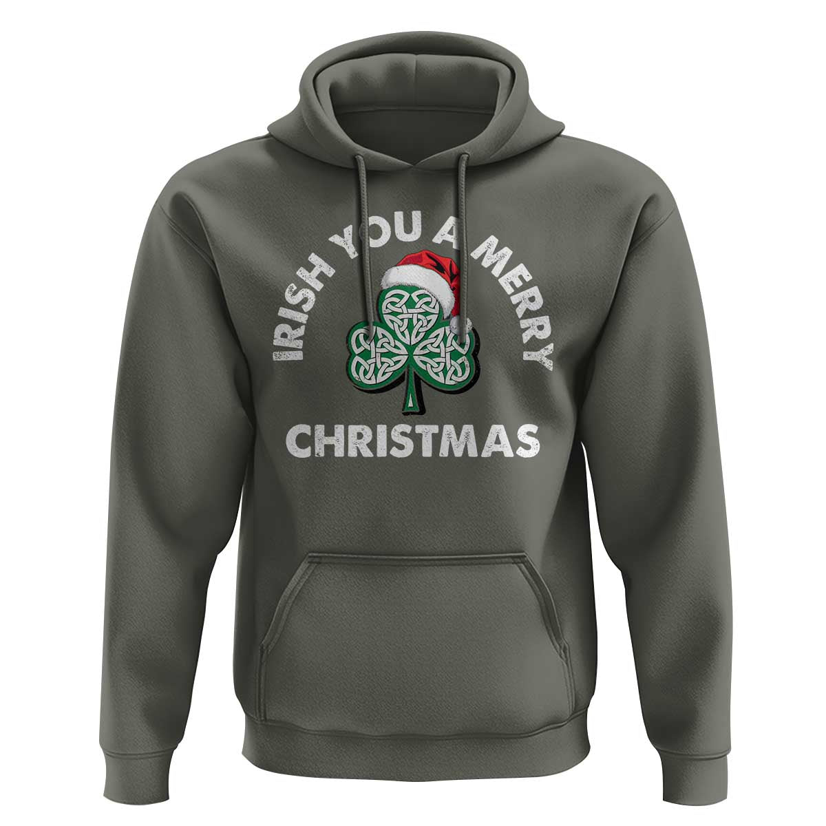 Irish Christmas Hoodie Irish You A Merry Christmas Celtic Shamrock