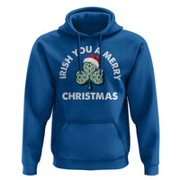 Irish Christmas Hoodie Irish You A Merry Christmas Celtic Shamrock