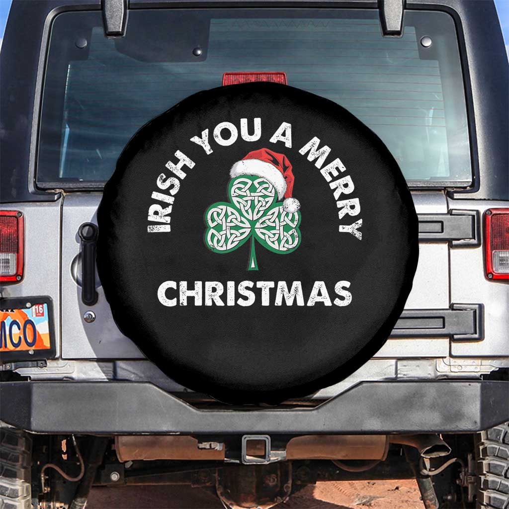 Irish Christmas Spare Tire Cover Irish You A Merry Christmas Celtic Shamrock