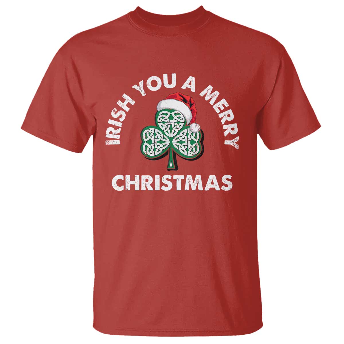 Irish Christmas T Shirt Irish You A Merry Christmas Celtic Shamrock - Wonder Print Shop
