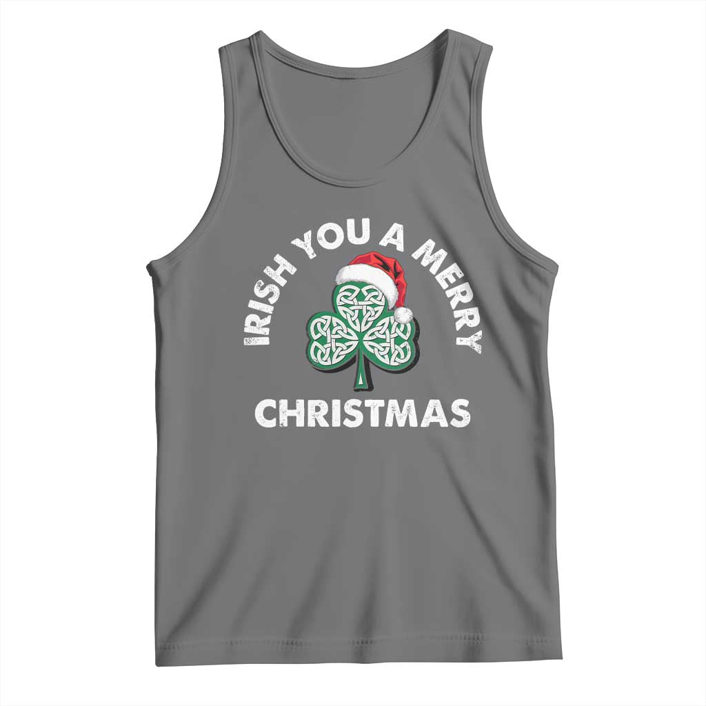 Irish Christmas Tank Top Irish You A Merry Christmas Celtic Shamrock