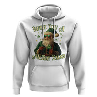 Irish You A Merry Xmas Hoodie Shamrock Santa Ireland Lucky