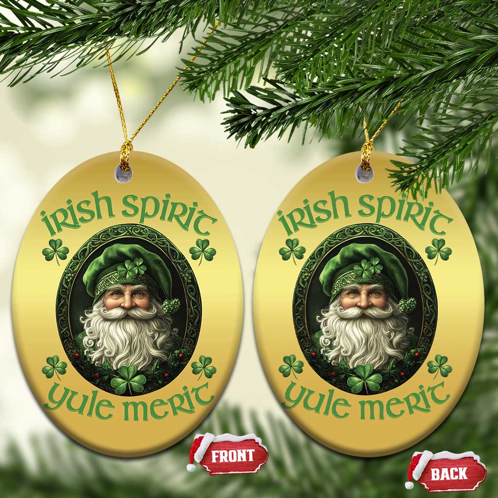 Irish Spirit Yule Merit Christmas Ornament - Wonder Print Shop