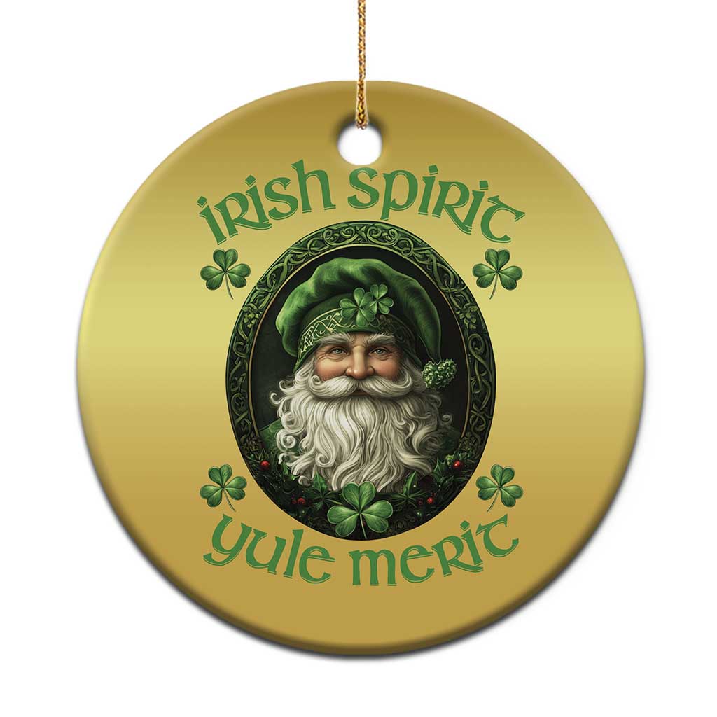 Irish Spirit Yule Merit Christmas Ornament - Wonder Print Shop