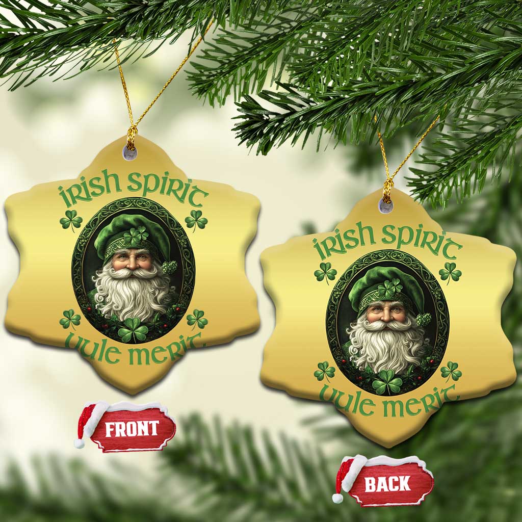 Irish Spirit Yule Merit Christmas Ornament - Wonder Print Shop