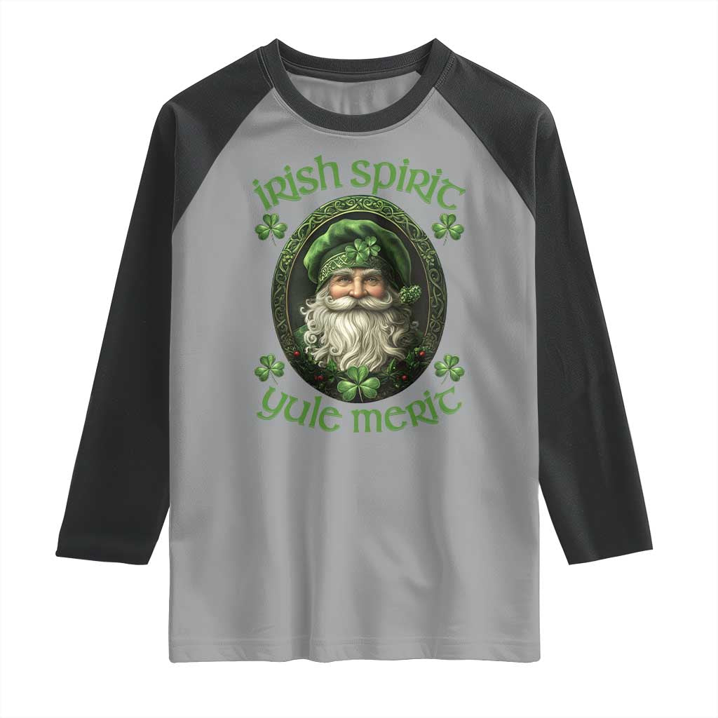 Irish Spirit Yule Merit Raglan Shirt