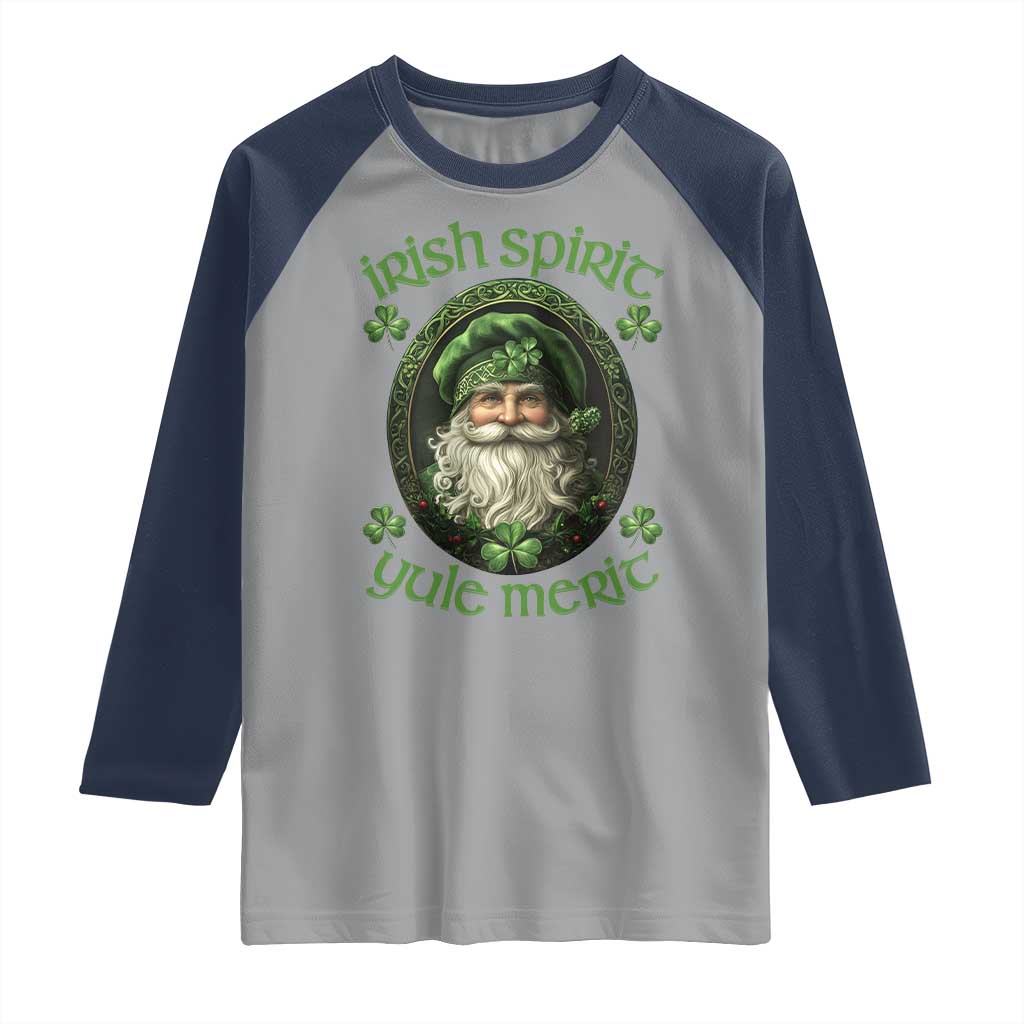 Irish Spirit Yule Merit Raglan Shirt
