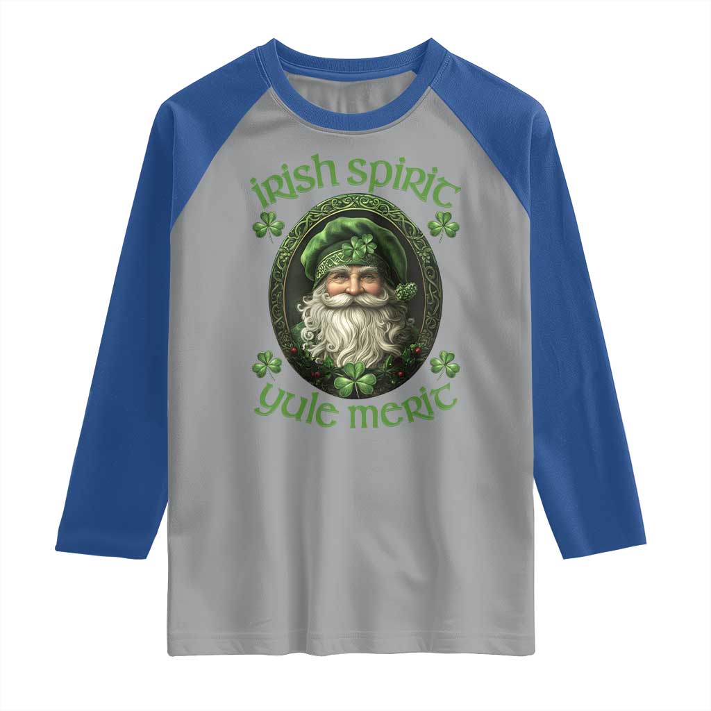 Irish Spirit Yule Merit Raglan Shirt