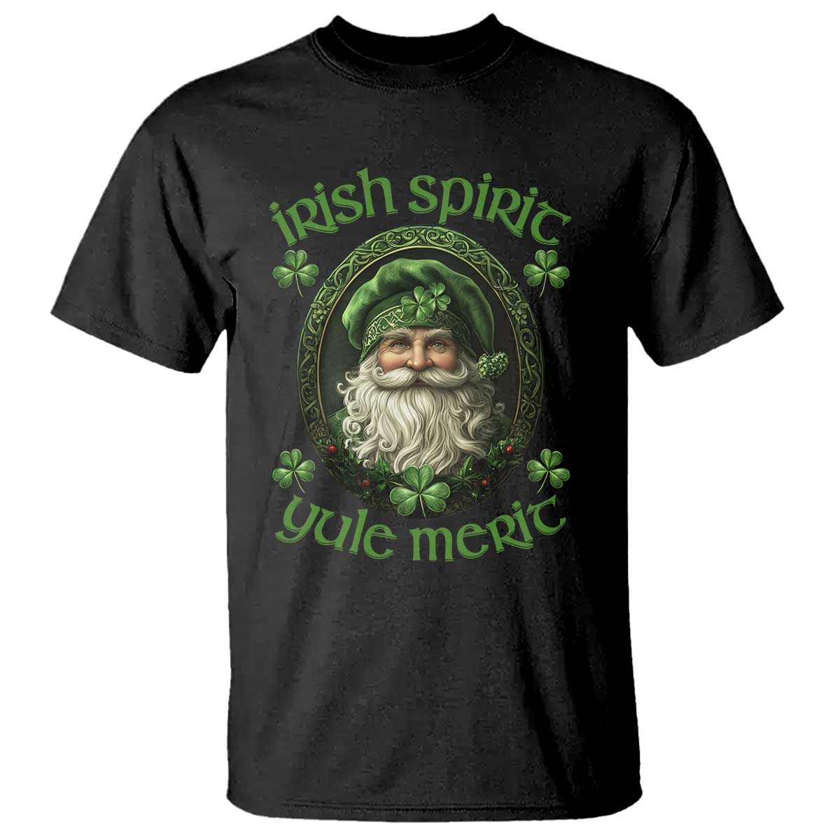 Irish Spirit Yule Merit T Shirt - Wonder Print Shop