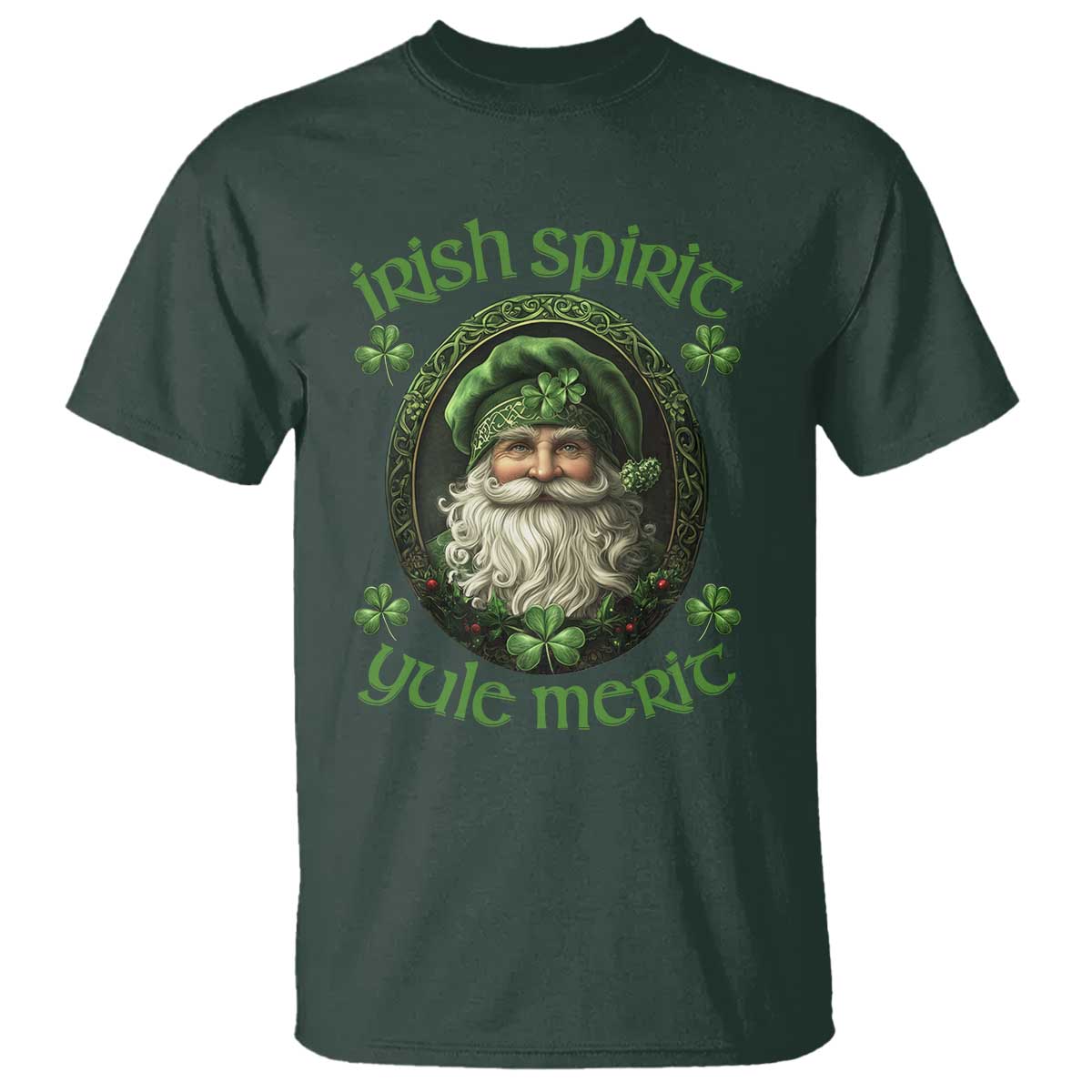 Irish Spirit Yule Merit T Shirt - Wonder Print Shop