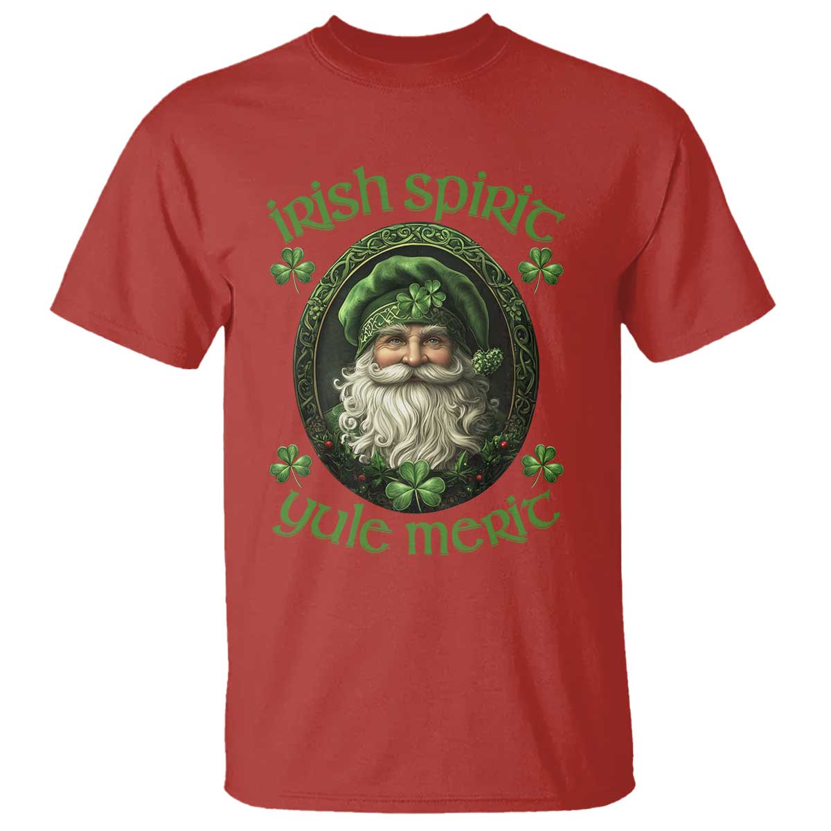 Irish Spirit Yule Merit T Shirt - Wonder Print Shop