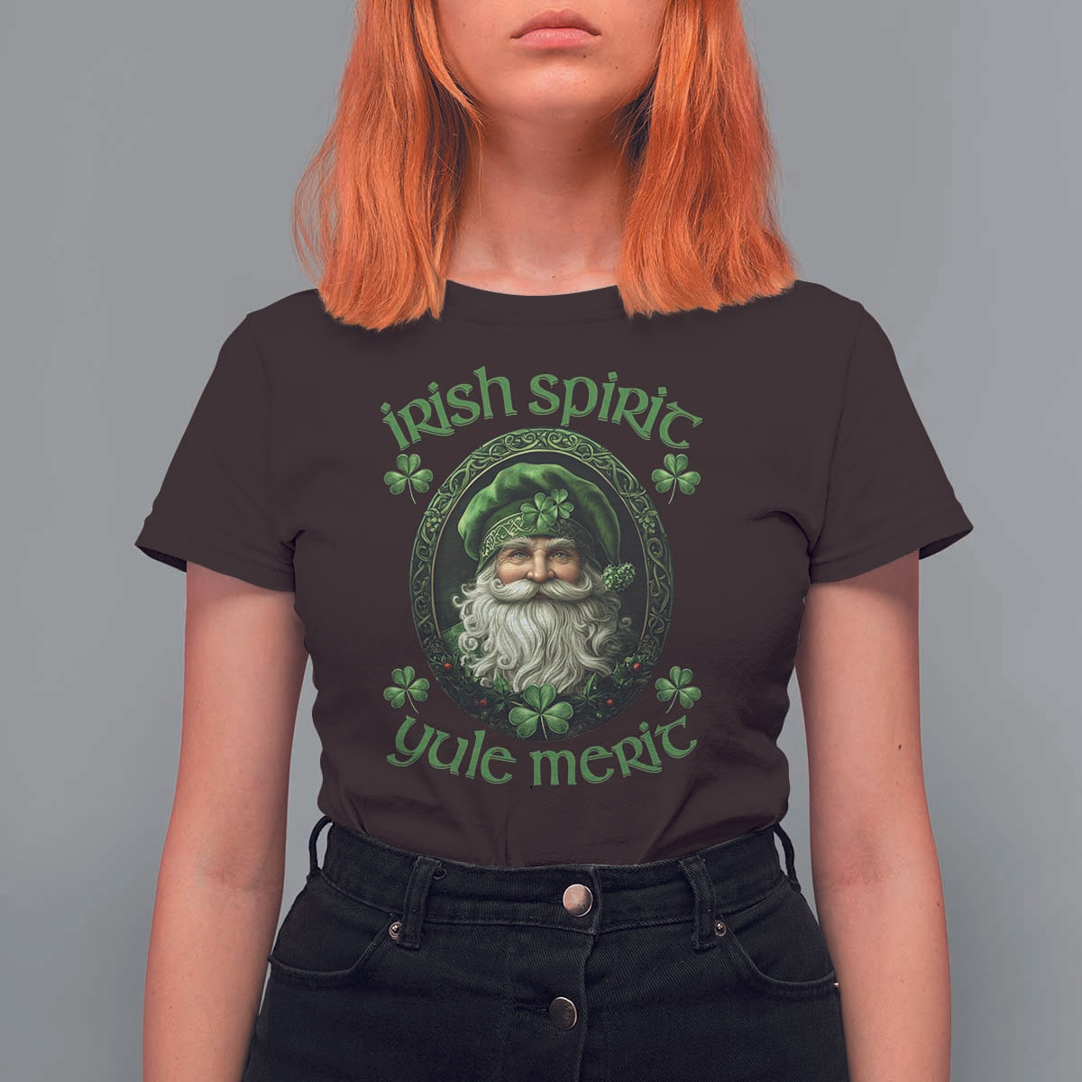 Irish Spirit Yule Merit T Shirt For Women - Wonder Print Shop