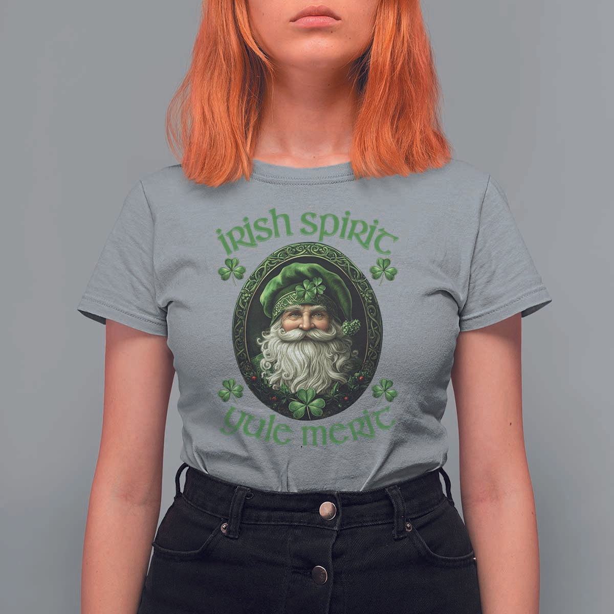 Irish Spirit Yule Merit T Shirt For Women - Wonder Print Shop