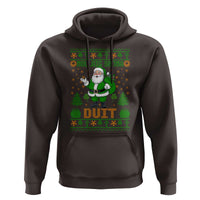 Irish Christmas Hoodie Nollaig Shona Duit Shamrock Santa Lucky For Everyone