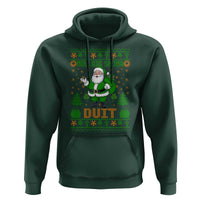 Irish Christmas Hoodie Nollaig Shona Duit Shamrock Santa Lucky For Everyone