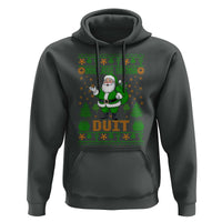Irish Christmas Hoodie Nollaig Shona Duit Shamrock Santa Lucky For Everyone
