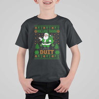 Irish Christmas T Shirt For Kid Nollaig Shona Duit Shamrock Santa Lucky For Everyone - Wonder Print Shop