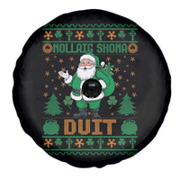 Irish Christmas Spare Tire Cover Nollaig Shona Duit Shamrock Santa Lucky For Everyone