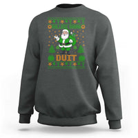 Irish Christmas Sweatshirt Nollaig Shona Duit Shamrock Santa Lucky For Everyone - Wonder Print Shop