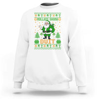 Irish Christmas Sweatshirt Nollaig Shona Duit Shamrock Santa Lucky For Everyone - Wonder Print Shop