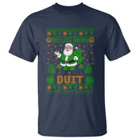 Irish Christmas T Shirt Nollaig Shona Duit Shamrock Santa Lucky For Everyone - Wonder Print Shop