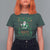 Irish Christmas T Shirt For Women Nollaig Shona Duit Shamrock Santa Lucky For Everyone - Wonder Print Shop