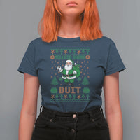 Irish Christmas T Shirt For Women Nollaig Shona Duit Shamrock Santa Lucky For Everyone - Wonder Print Shop