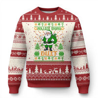 Irish Xmas Ugly Christmas Sweater Nollaig Shona Duit Shamrock Santa Lucky For Everyone - Wonder Print Shop