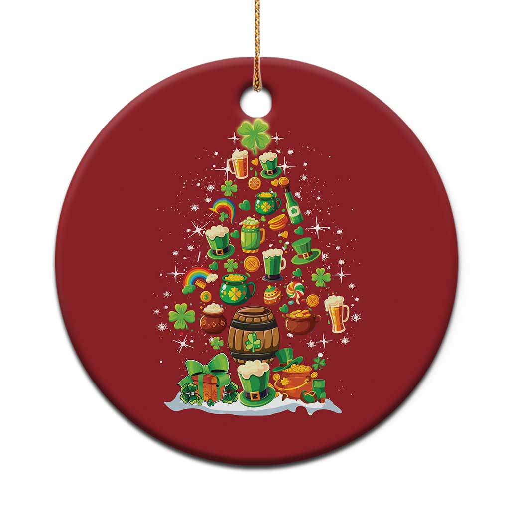 Merry Christmas Tree Irish Christmas Ornament - Wonder Print Shop