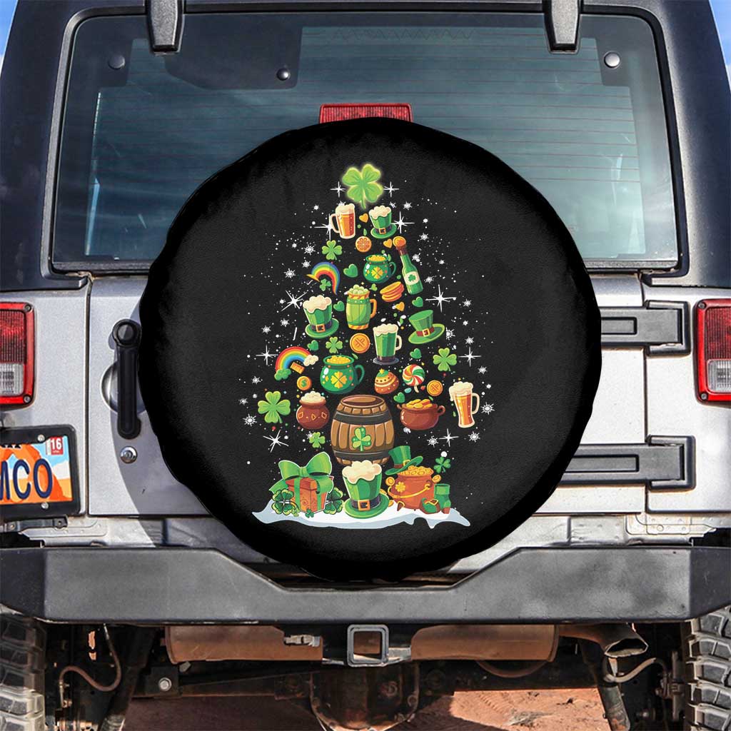 Merry Christmas Tree Irish Spare Tire Cover