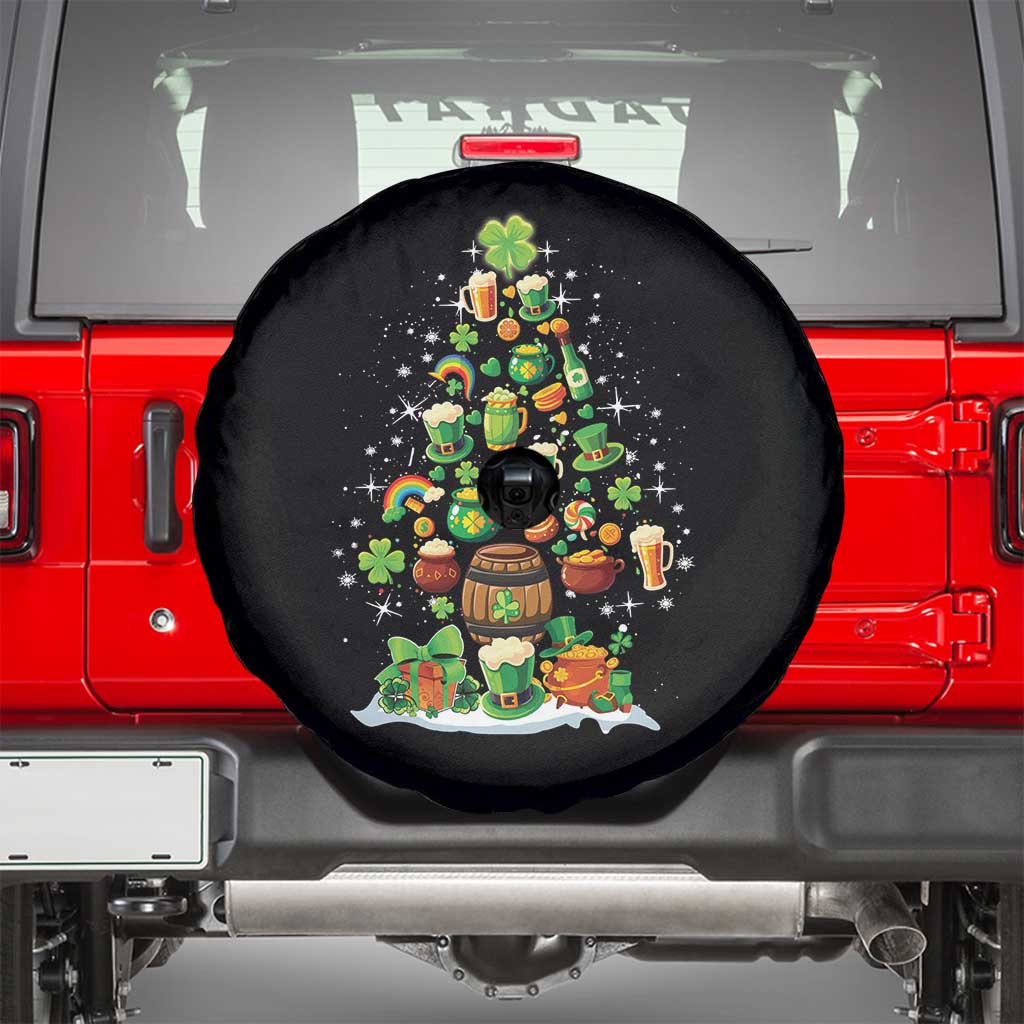 Merry Christmas Tree Irish Spare Tire Cover