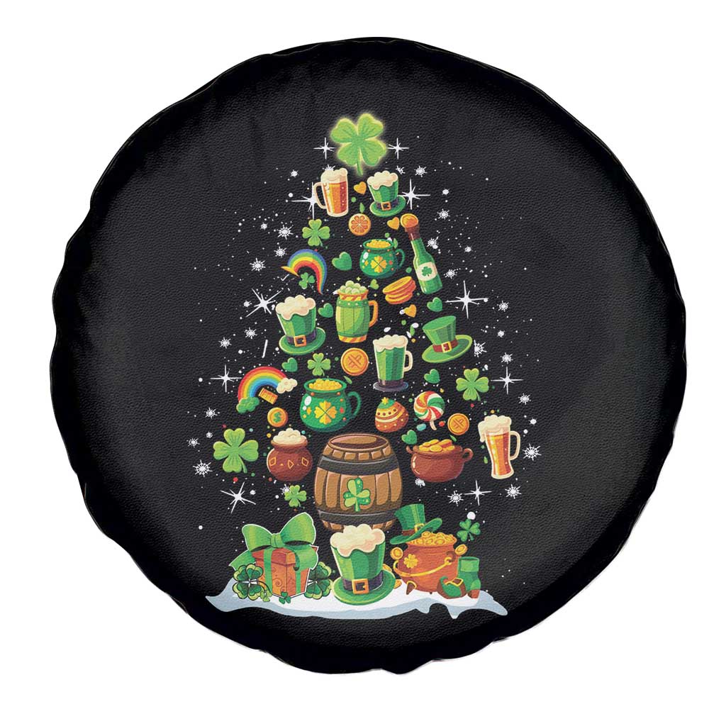Merry Christmas Tree Irish Spare Tire Cover