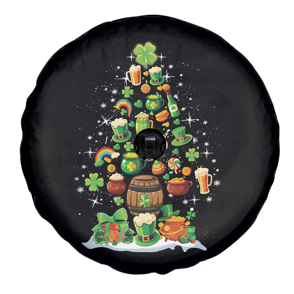 Merry Christmas Tree Irish Spare Tire Cover