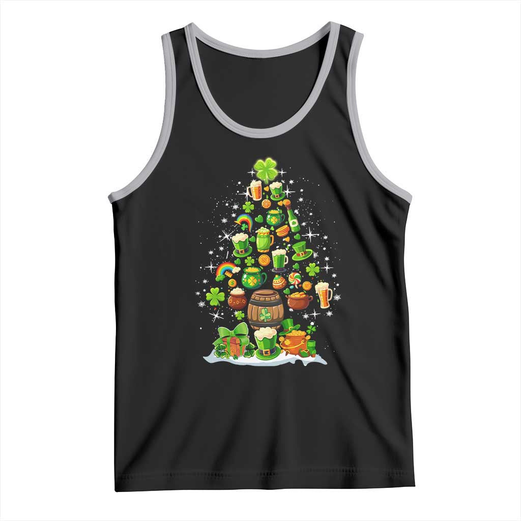 Merry Christmas Tree Irish Tank Top