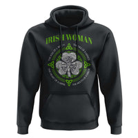 Irish Woman Pride Hoodie The Soul of A Witch Celtic Shamrock Feminist