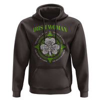 Irish Woman Pride Hoodie The Soul of A Witch Celtic Shamrock Feminist