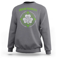 Irish Woman Pride Sweatshirt The Soul of A Witch Celtic Shamrock Feminist - Wonder Print Shop