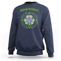 Irish Woman Pride Sweatshirt The Soul of A Witch Celtic Shamrock Feminist - Wonder Print Shop