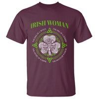 Irish Woman Pride T Shirt The Soul of A Witch Celtic Shamrock Feminist - Wonder Print Shop