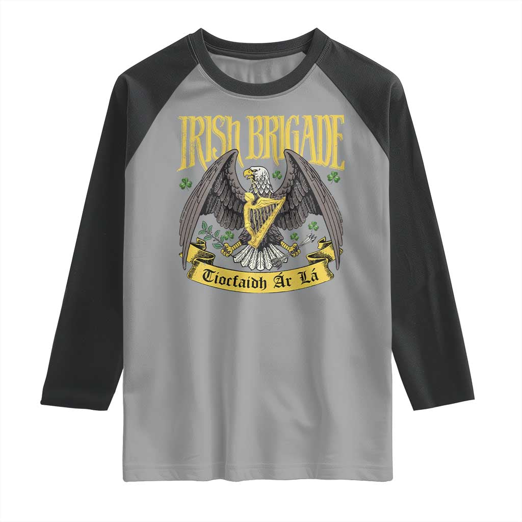 Irish Brigade Raglan Shirt Tiocfaidh Ar La Eagle Patriotic