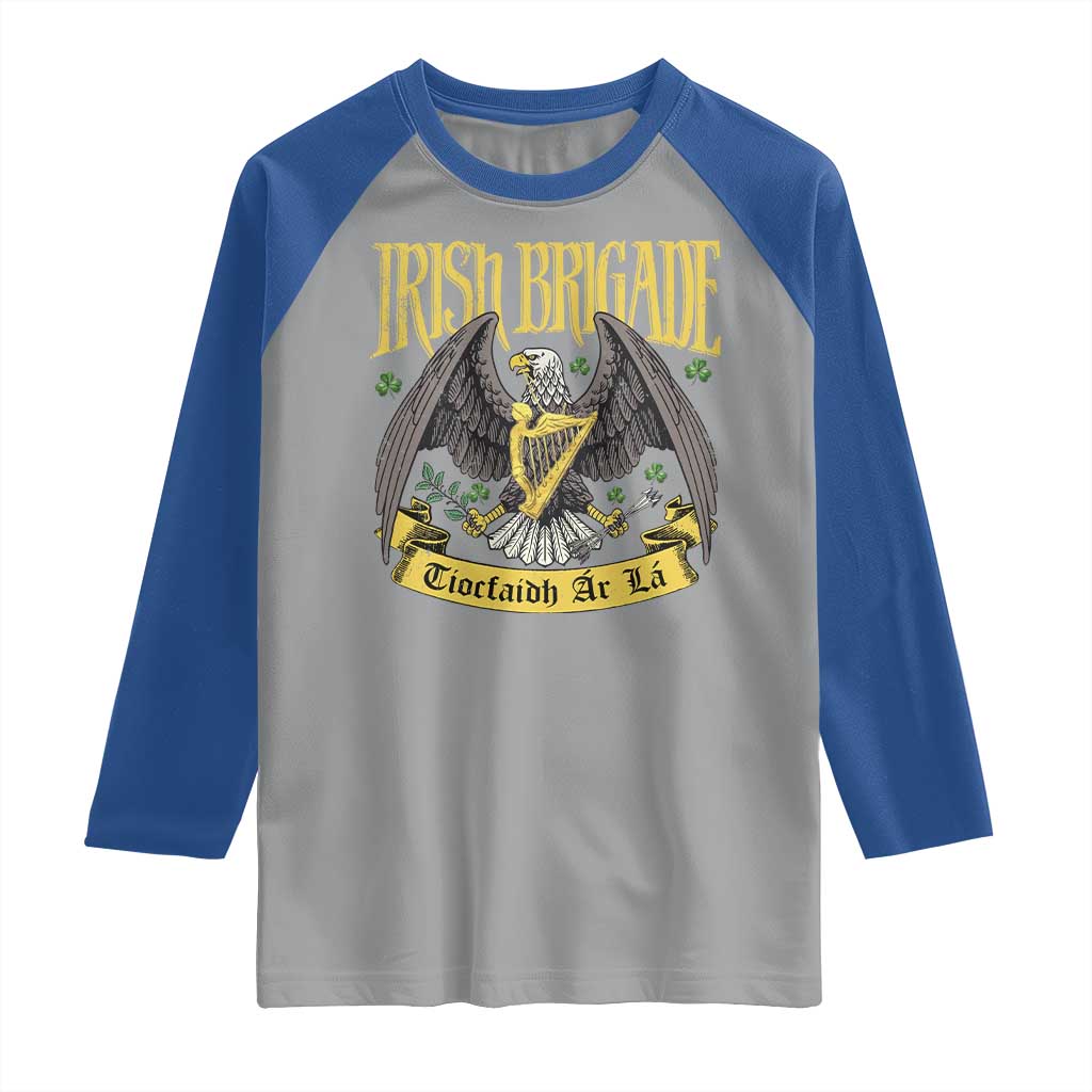 Irish Brigade Raglan Shirt Tiocfaidh Ar La Eagle Patriotic