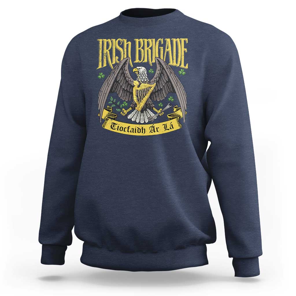 Irish Brigade Sweatshirt Tiocfaidh Ár Lá Eagle Patriotic - Wonder Print Shop
