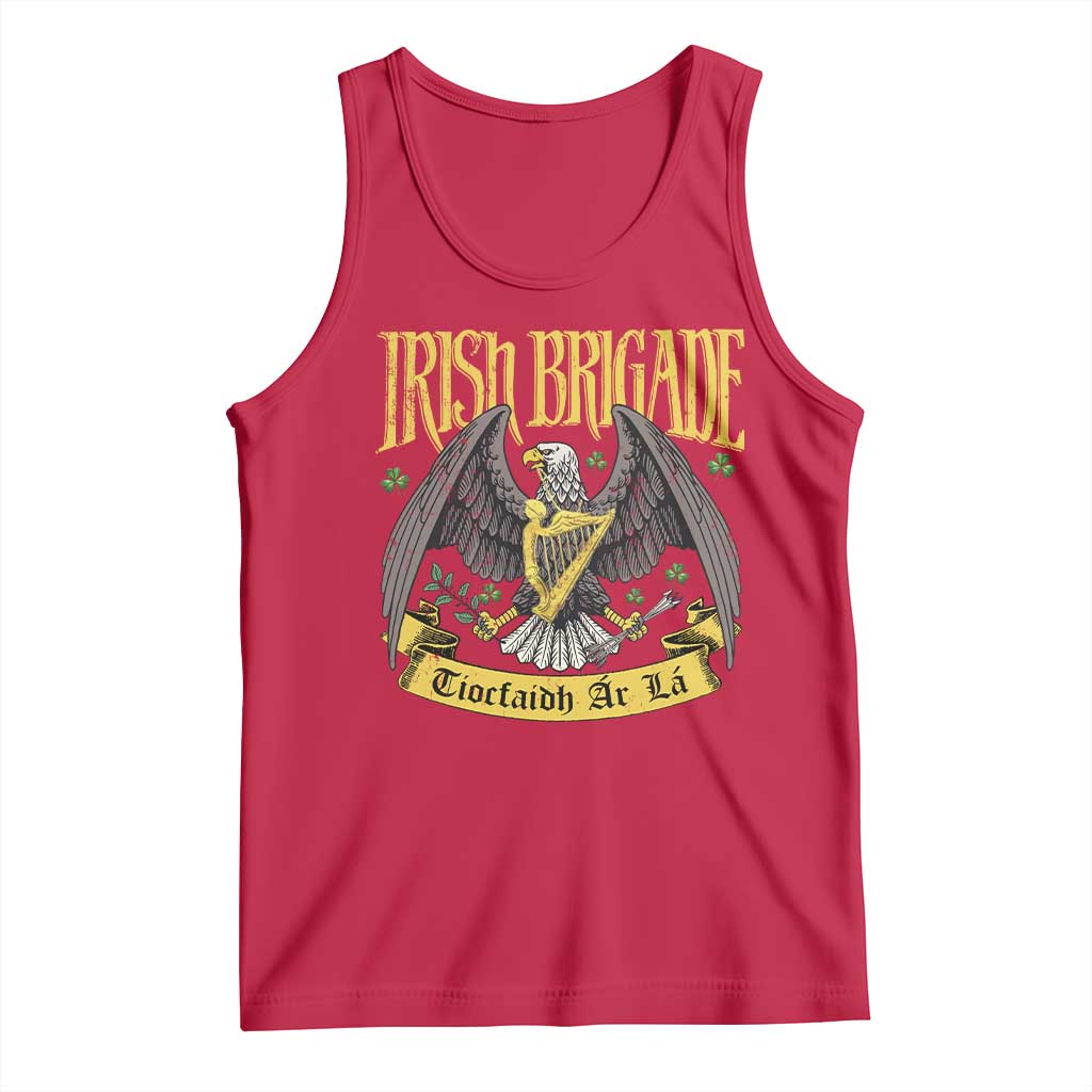 Irish Brigade Tank Top Tiocfaidh Ar La Eagle Patriotic